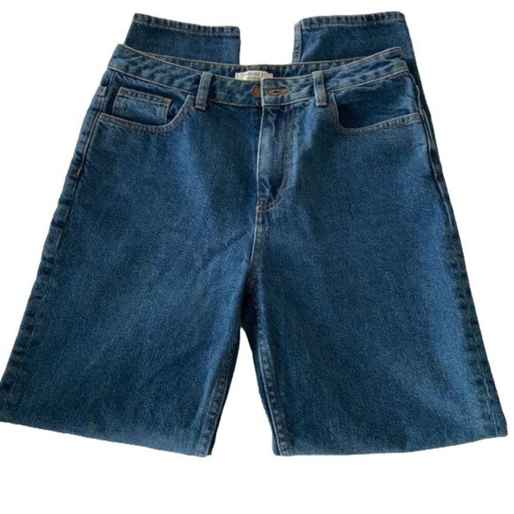 FOREVER 21 COTTON DENIM  BLUE JEANS -  4 (FOREVER 21 SIZE "27") OFFICE WEAR